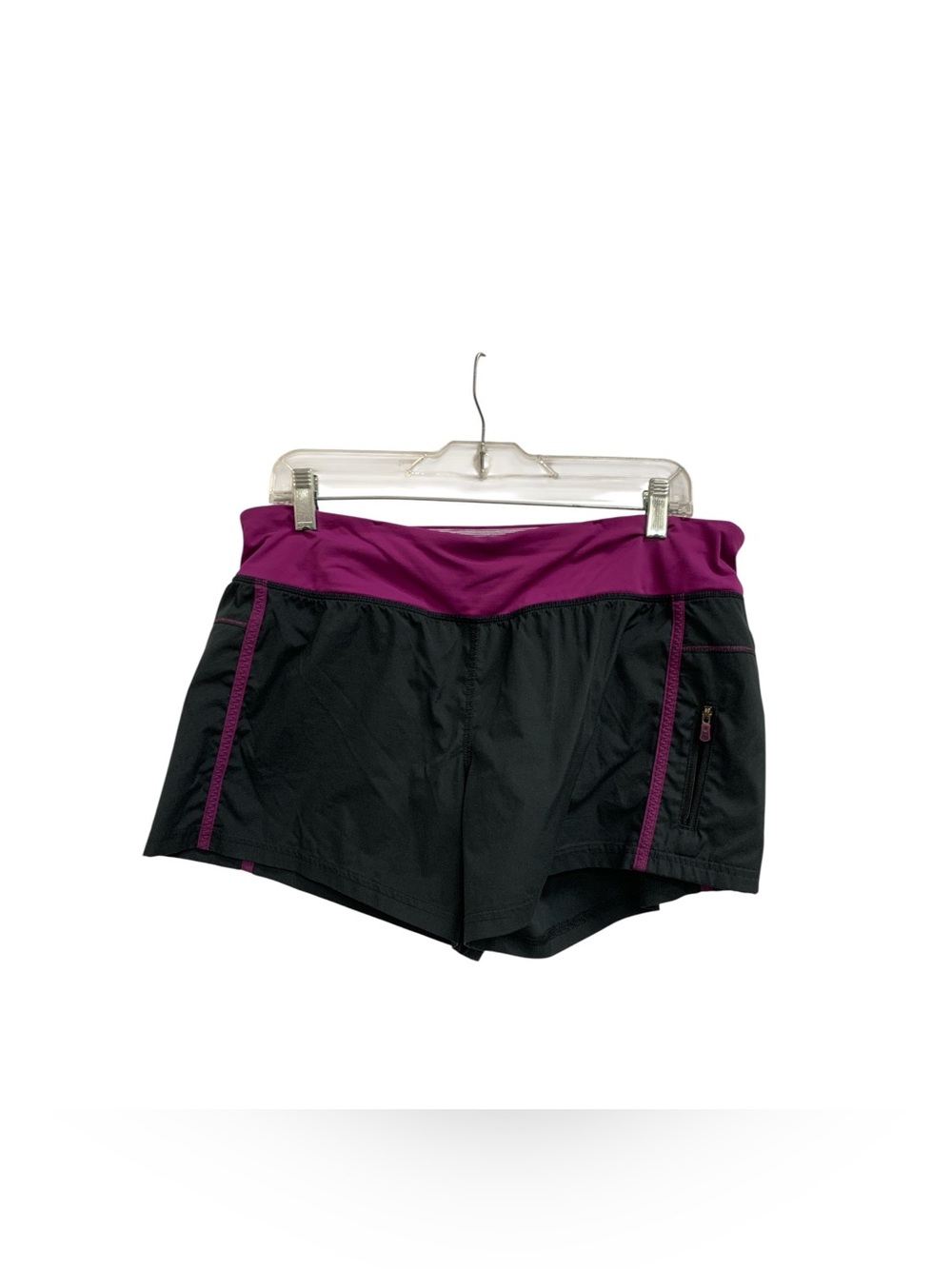 lululemon athletica Black Shorts with Purple Waistband Size M